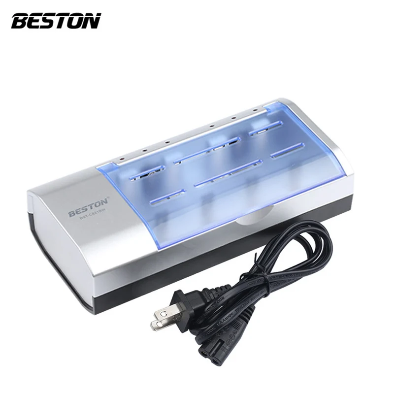D C AA AAA 9V Beston multi-funktion C821BW universal Smart akku Ladegerät