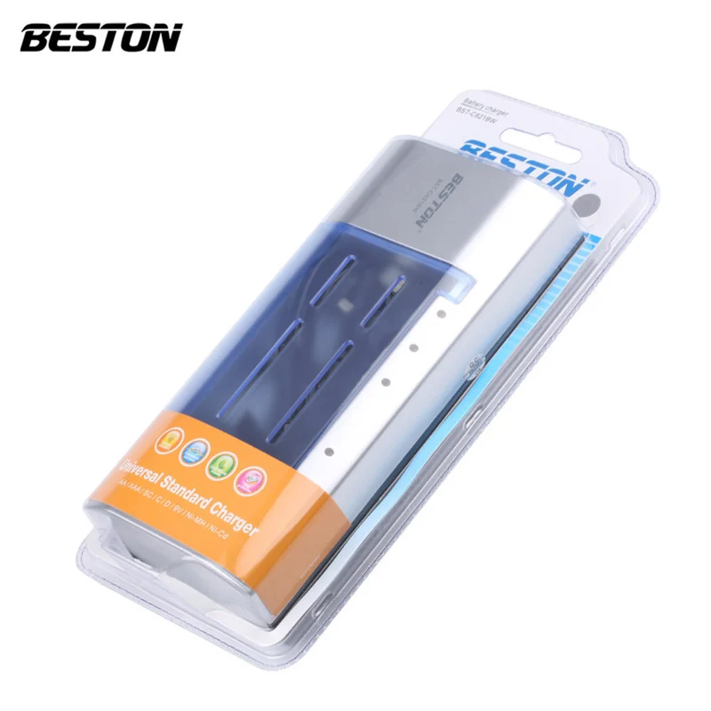D C AA AAA 9V Beston multi-funktion C821BW universal Smart akku Ladegerät