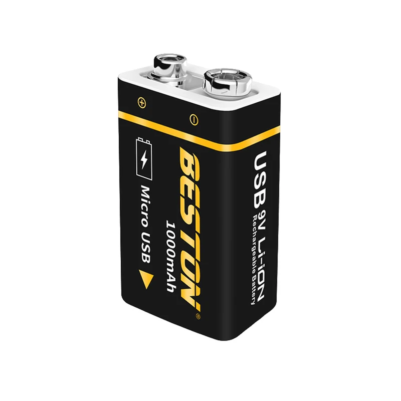 1000mAh Micro USB 9V BESTON Hochwertiger Li-Ionen-Akku für Multimeter und elektronische Instrumente