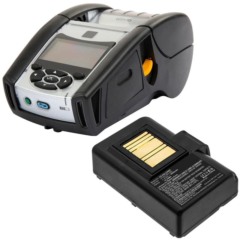 7.4V 2600mAh Tragbarer Drucker akku für QLN220 QLn220HC QLN320 QLn320HC ZQ500 ZQ510 ZQ520 ZQ610 ZQ610HC ZQ620 ZQ620HC ZR628 ZR638 Li-ion