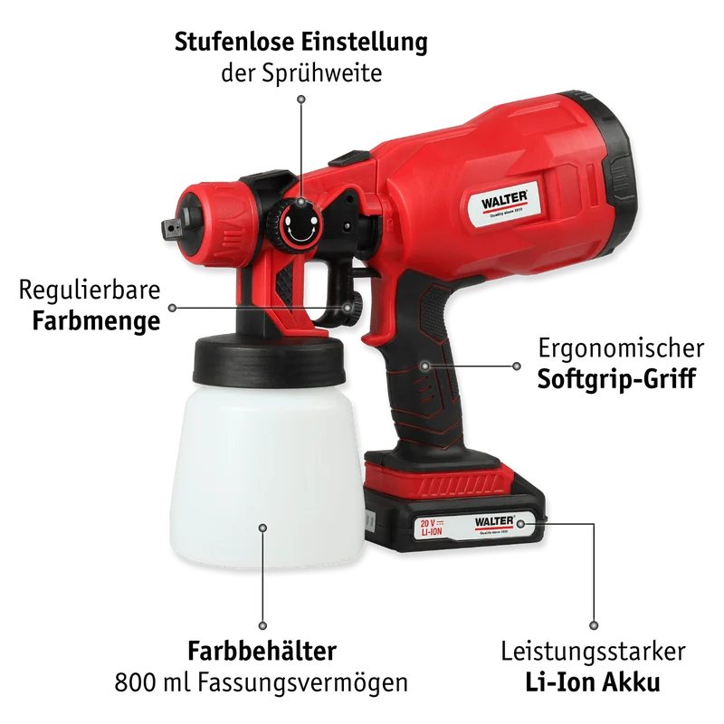Li-Ion Akku-Farbsprühsystem 20 V