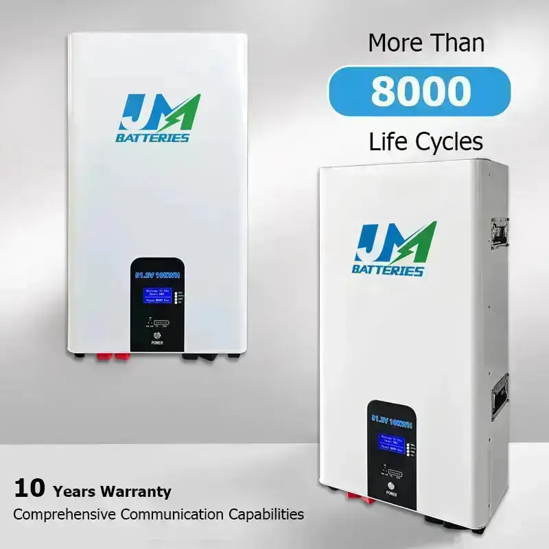 JM Wall-Mounted 51.2V 200AH 100AH 150AH Lithium Battery Ultimate Energy Solution