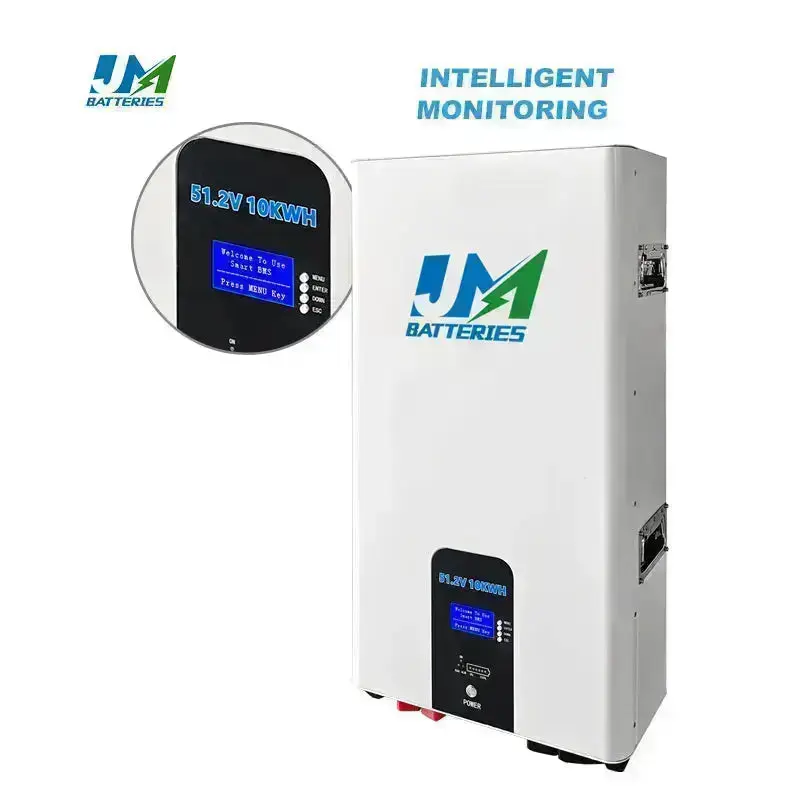 JM Wall-Mounted 51.2V 200AH 100AH 150AH Lithium Battery Ultimate Energy Solution