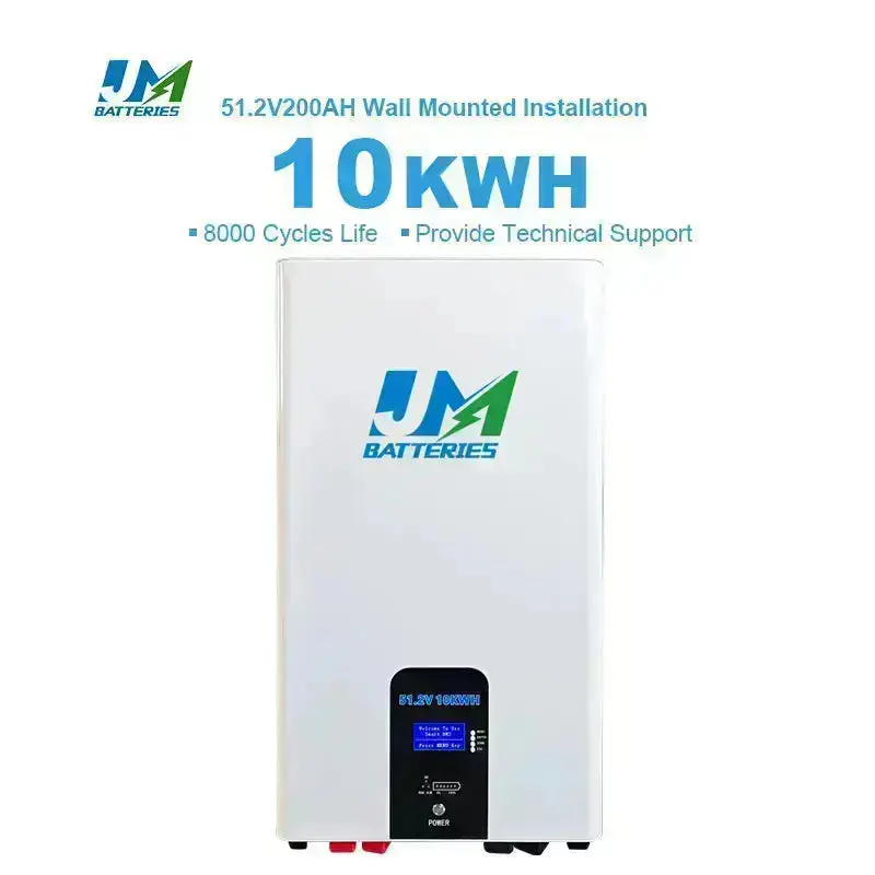 JM Wall-Mounted 51.2V 200AH 100AH 150AH Lithium Battery Ultimate Energy Solution