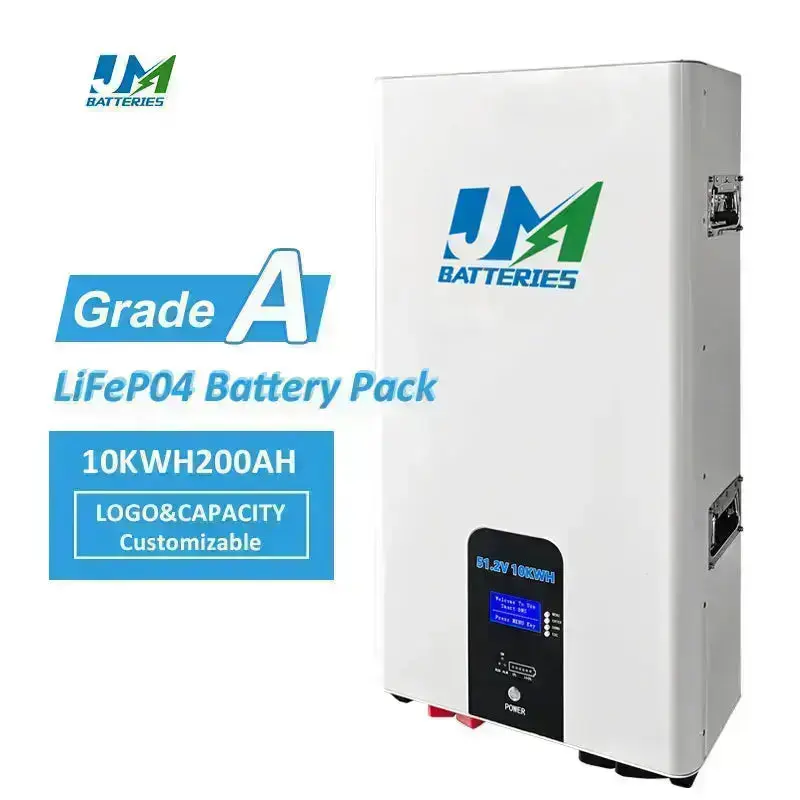 JM Wall-Mounted 51.2V 200AH 100AH 150AH Lithium Battery Ultimate Energy Solution
