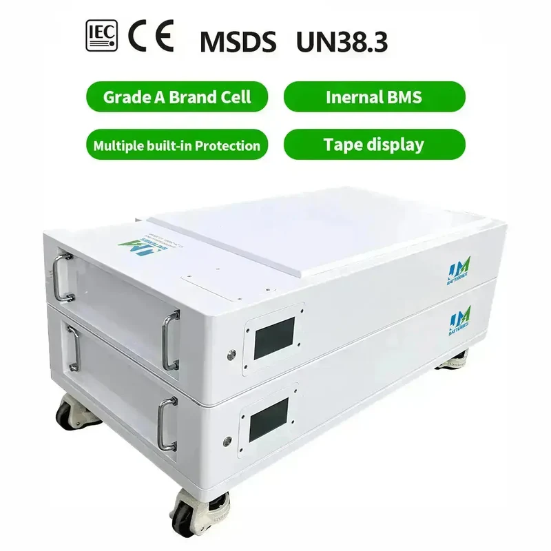 Stackable and Wall-Mounted Battery 51.2V 300AH factory price 15kwh power wall Versatile Battery battery lithium