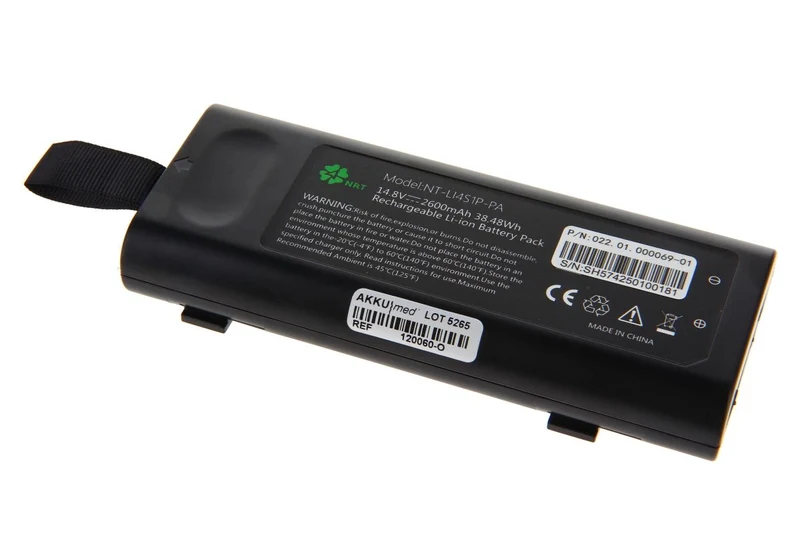 Northern Medical Original Li Ion Akku für Northern Patientenmonitor Virgo - 14,8 V 2600mAh 128x60x23,5 mm