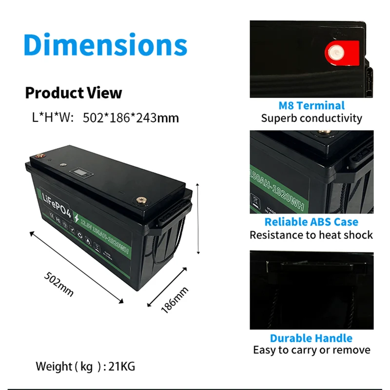 JM 12v 150Ah Lithium battery price 12v 150AH battery