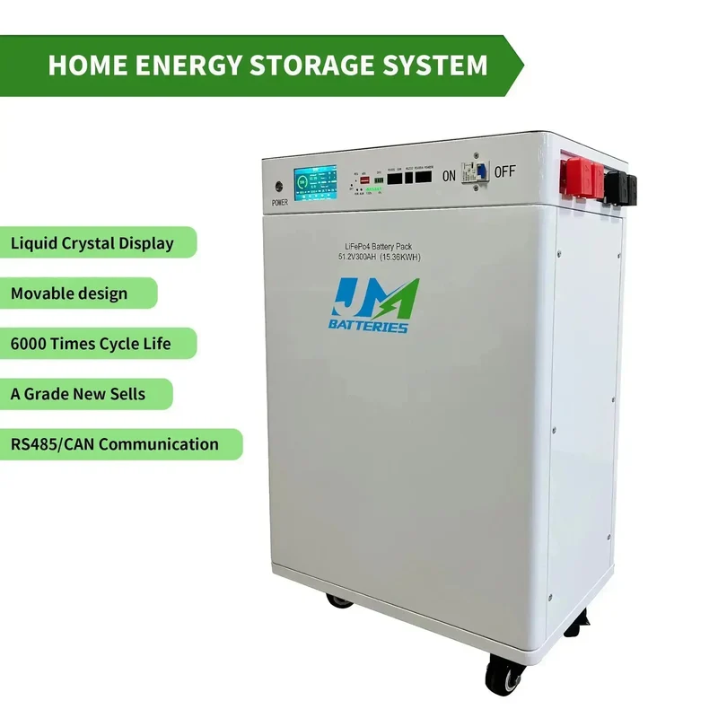 JM 51.2v 100ah 200ah 300ah High-Capacity Portable Home Energy Storage Battery for Emergency Use