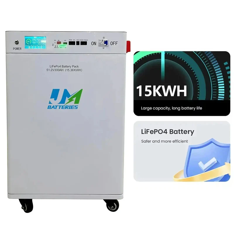 JM 51.2v 100ah 200ah 300ah High-Capacity Portable Home Energy Storage Battery for Emergency Use