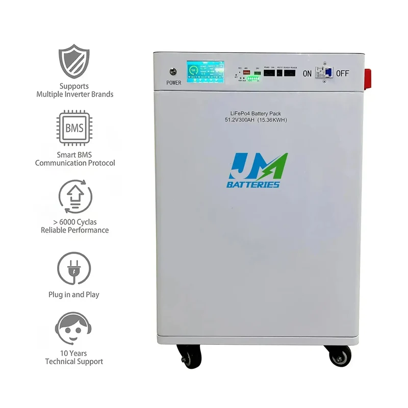 JM 51.2v 100ah 200ah 300ah High-Capacity Portable Home Energy Storage Battery for Emergency Use