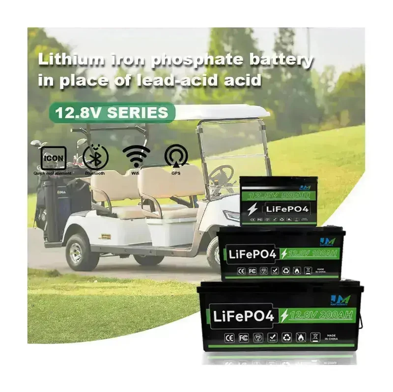 JM Powering Innovations 12.8V 100ah 150ah 200ah 300ah Lithium Iron Phosphate Battery Long Cycle Life Battery