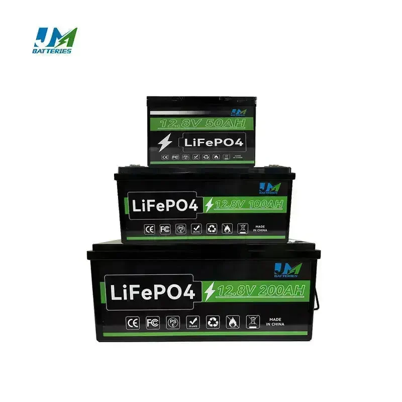 JM Powering Innovations 12.8V 100ah 150ah 200ah 300ah Lithium Iron Phosphate Battery Long Cycle Life Battery