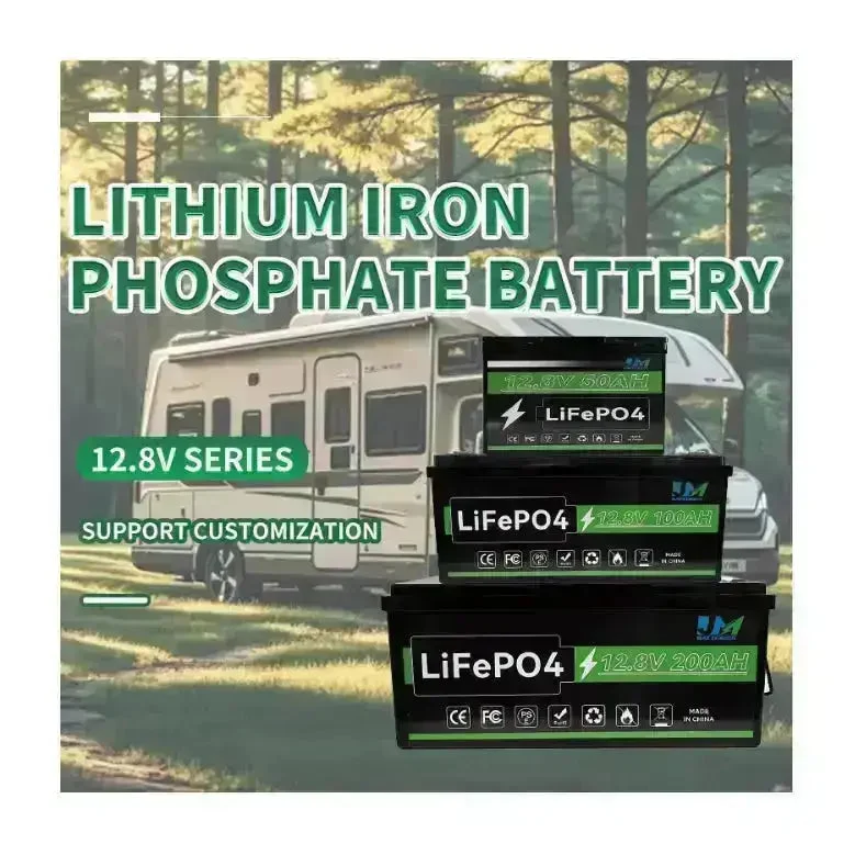 JM Powering Innovations 12.8V 100ah 150ah 200ah 300ah Lithium Iron Phosphate Battery Long Cycle Life Battery