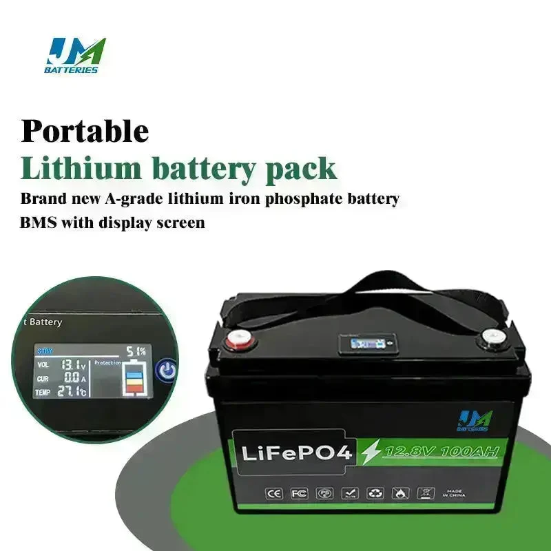 JM Powering Innovations 12.8V 100ah 150ah 200ah 300ah Lithium Iron Phosphate Battery Long Cycle Life Battery
