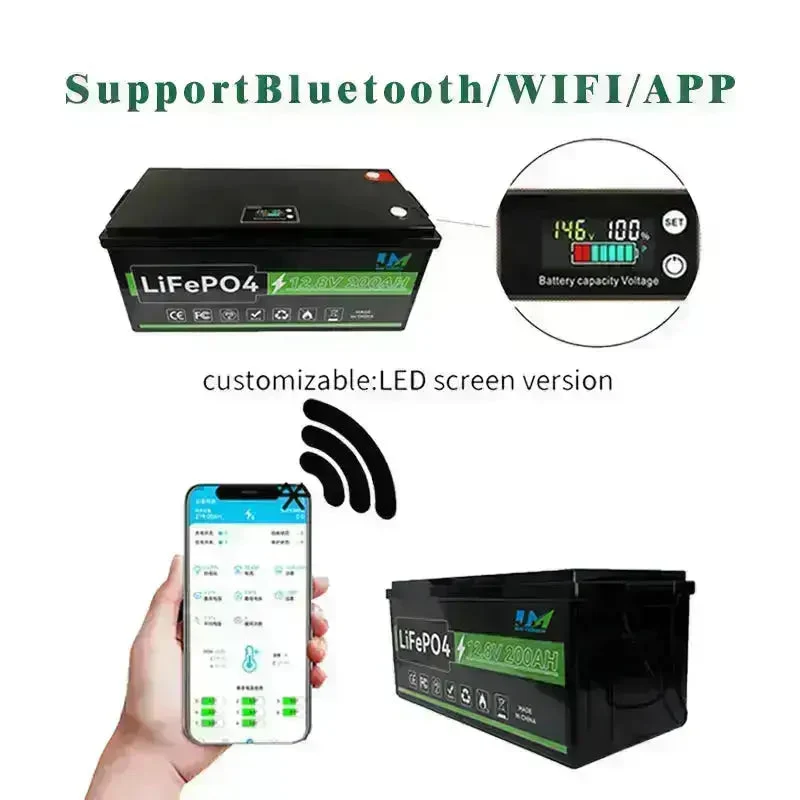 JM Powering Innovations 12.8V 100ah 150ah 200ah 300ah Lithium Iron Phosphate Battery Long Cycle Life Battery