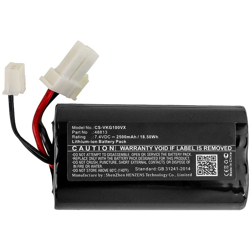 7.4V 2500mAh Vakuum akku für Kobold VG100 Li-ion