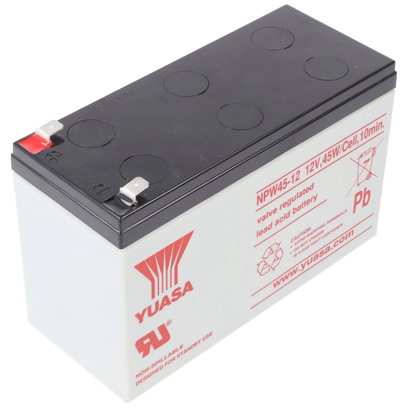 Yuasa NPW45-12 Blei PB Akku 12 Volt, 8500mAh mit Faston 6,3 mm Kontakten