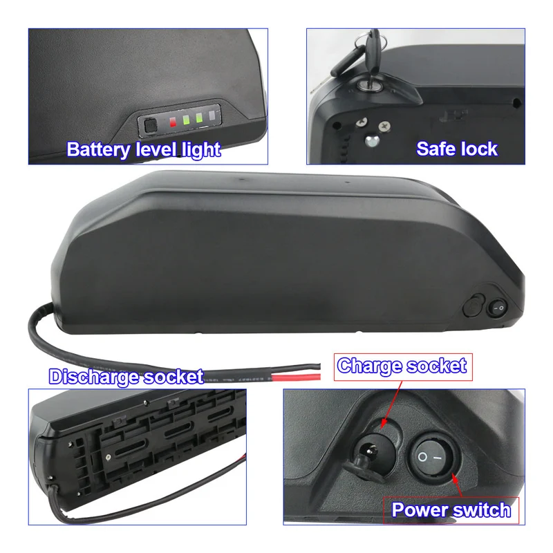 EU Lagerhaus 36V 15Ah Batterie R049-2 lithium-ionen Ebike Batterie mit 20A BMS für Im Freien ebike