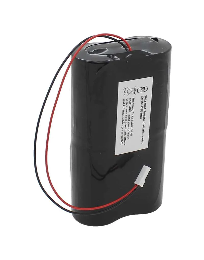 AccuCell Speicherbatterie 3V ersetzt Xtralis OSE-RBA - 34 Ah