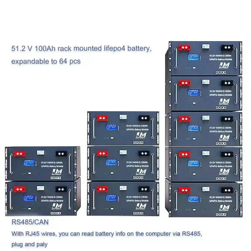 JM Innovative 51.2V Cabinet Lithium Battery Design for Superior Performance Battery