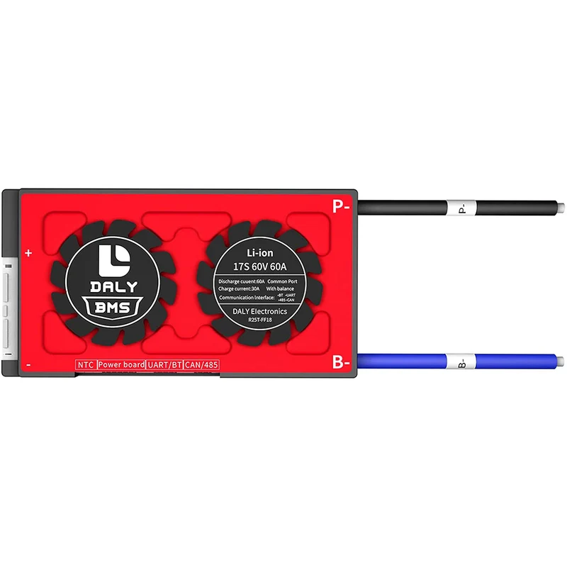 Daly smart bms Li-ion 17S 60V 60A bluetooth 18 66 128