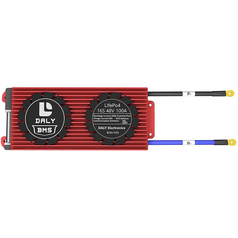 Daly smart bms Lifepo4 Li-ion 16S 48V 60V 100A bluetooth 24 65 166