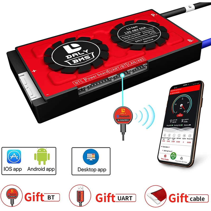 Daly smart bms Li-ion 14S 48V 250A bluetooth 32130221