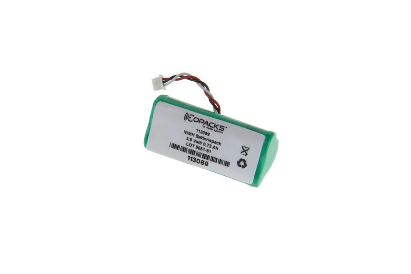 CoPacks NiMH Akku passend für Symbol Scanner LS4278 Batterietyp BTRY-LS42RAAOE-01/ 82-67705-01 - 3,6 V 730mAh 44,6x21x20 mm