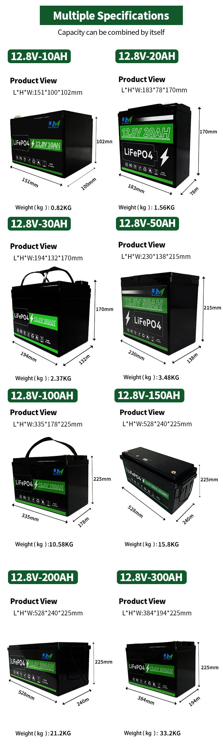 JM 12v 100ah lithium ion battery 12.8v 100ah lifepo4 battery pack