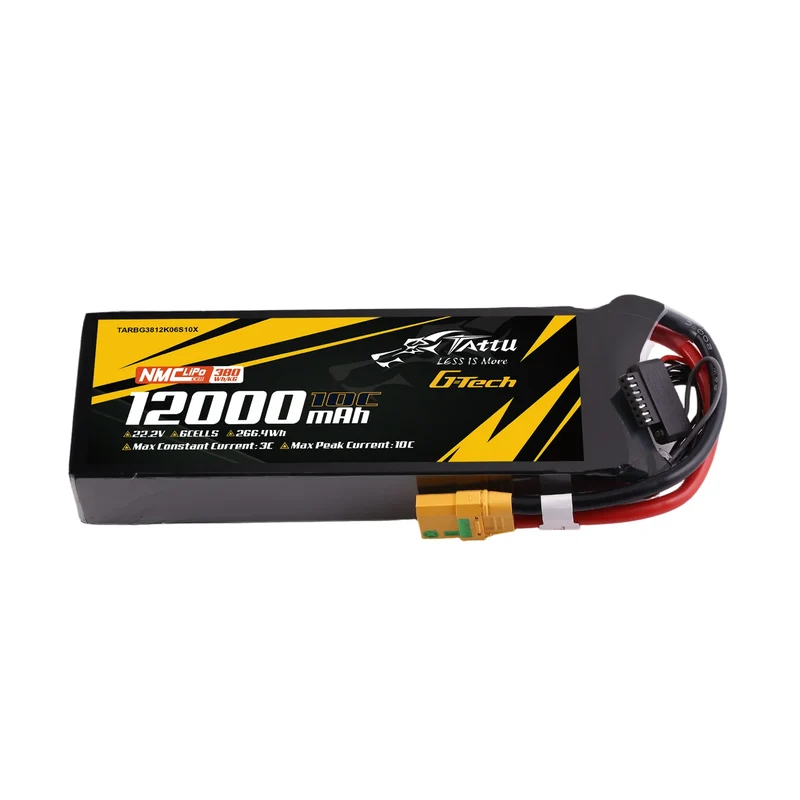 Tattu Semi-Solid State 380Wh/kg 12000mAh 10C 22,2V 6S1P LiPo-Akkupack mit XT90S-F-Stecker