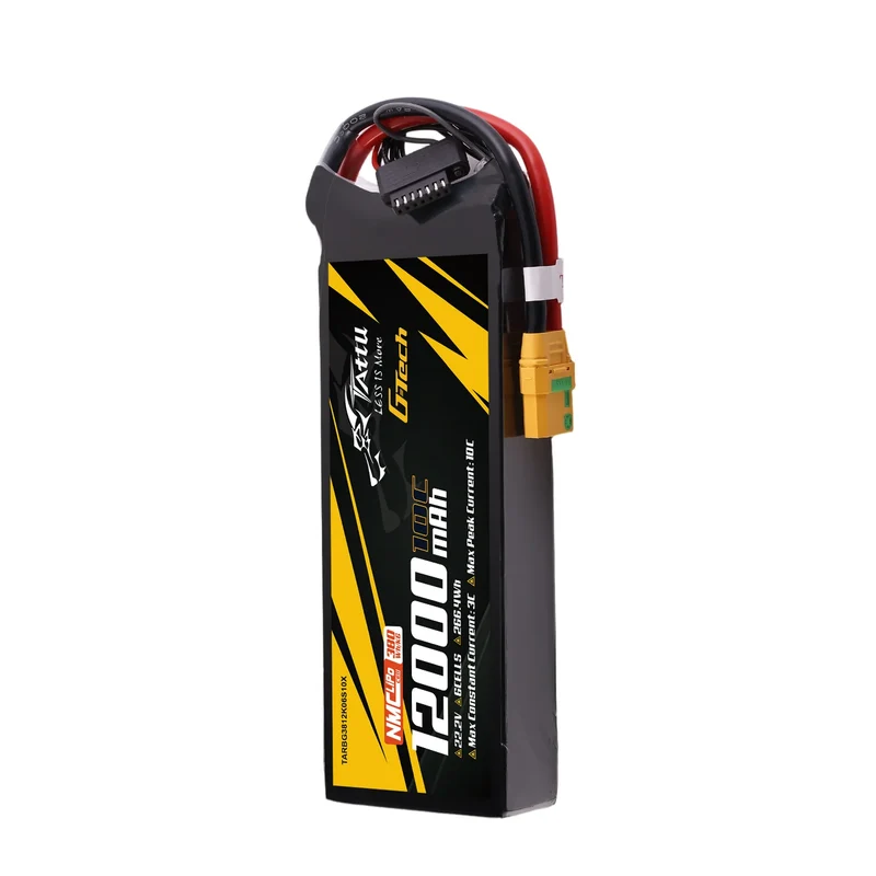 Tattu Semi-Solid State 380Wh/kg 12000mAh 10C 22,2V 6S1P LiPo-Akkupack mit XT90S-F-Stecker