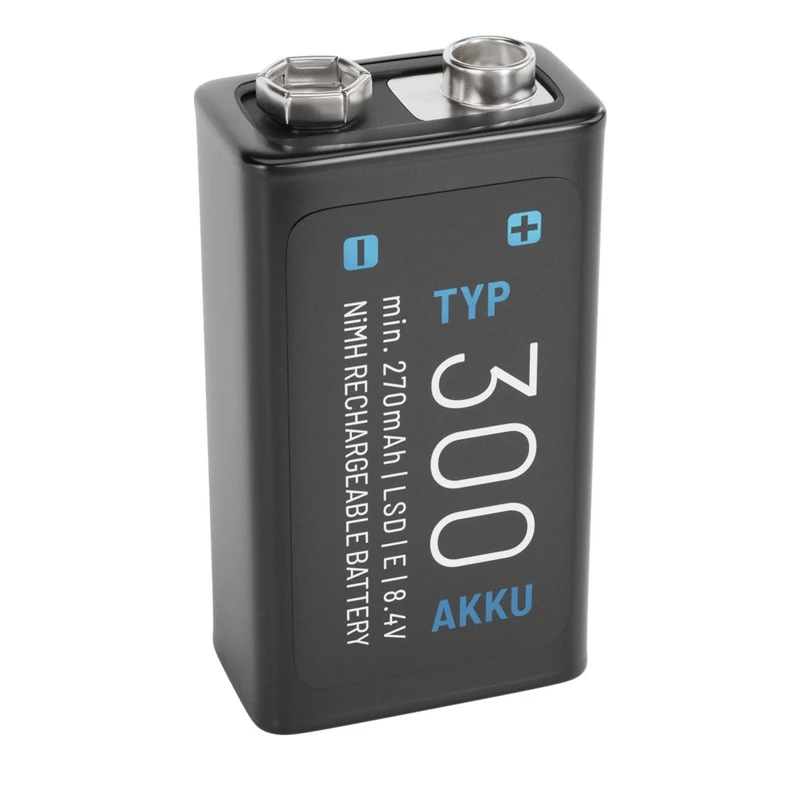 Absina 300 NiMH 9V-Block-Akku, 8,4 V, 270mAh