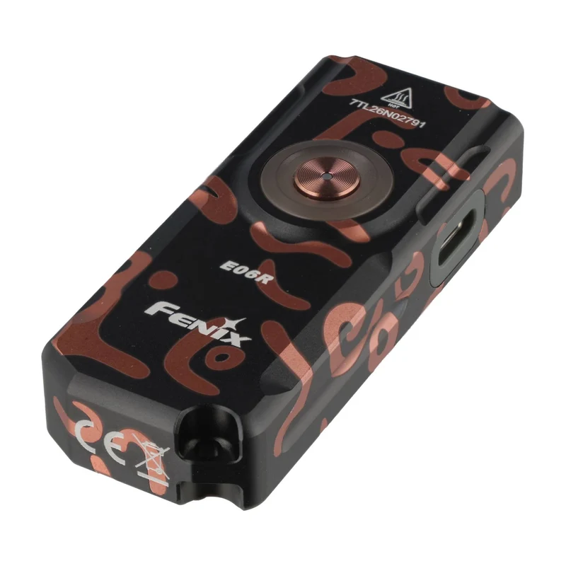 Fenix E06R Schlüsselbundleuchte Graffiti Edition – 700 Lumen mit Weißlicht, UV-Licht und Laser