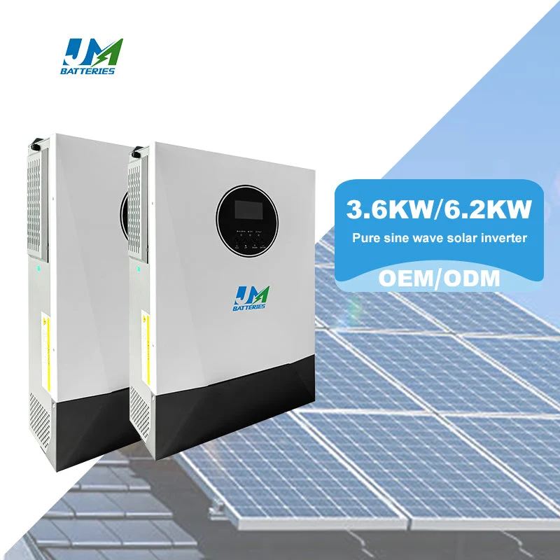 Jm Top Selling Personalized off Grid Pure Sine Wave 6.2kwh 220V 50HZ Hybrid Solar Inverter
