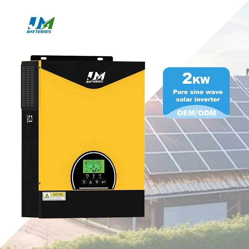 Jm High Quality Wholesale Pure Sine Wave 2kwh Inverter Solar Power Inverters 220V 50Hz Hybrid Solar Inverter