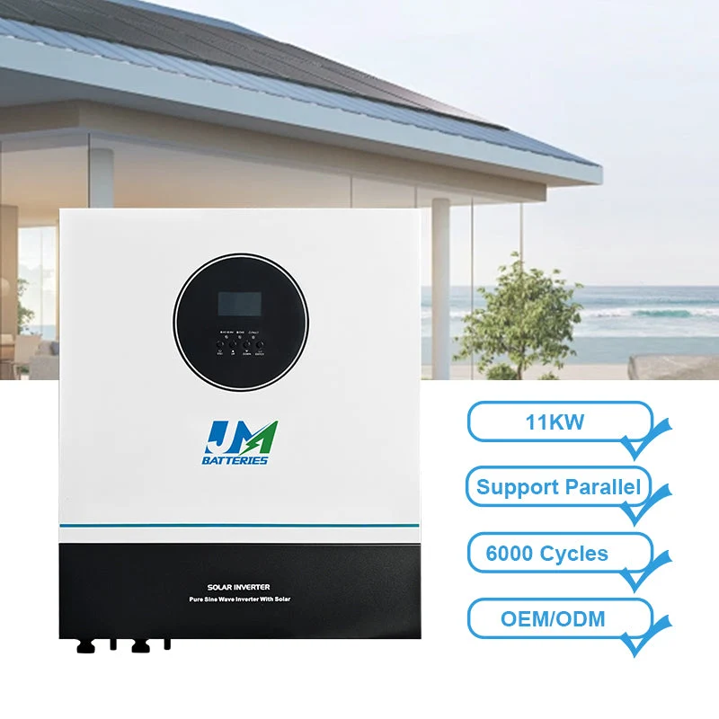Jm Professional Design11kwh 220V 50Hz Pure Sine Wave Solar Power Inverter for Home Grid -Connected Inverter Solar Panels Portable Inverter WiFi