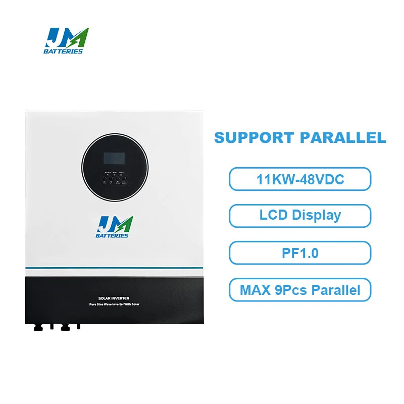 Jm Professional Design11kwh 220V 50Hz Pure Sine Wave Solar Power Inverter for Home Grid -Connected Inverter Solar Panels Portable Inverter WiFi