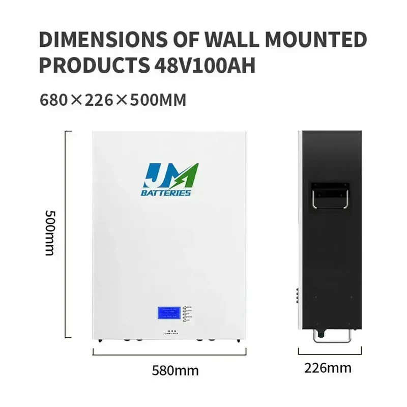 48V 100AH Wall Mounted Battery For Homes