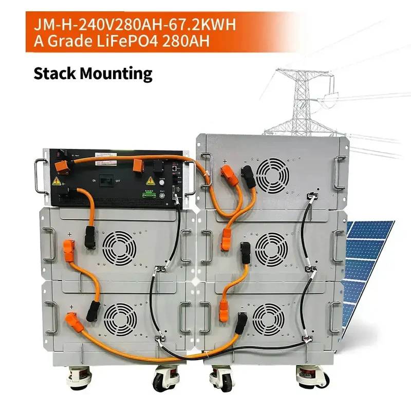 96V 240V 336V 384V 280AH High Voltage LiFePO4 Battery
