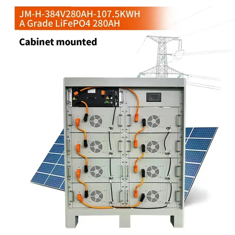 96V 240V 336V 384V 280AH High Voltage LiFePO4 Battery