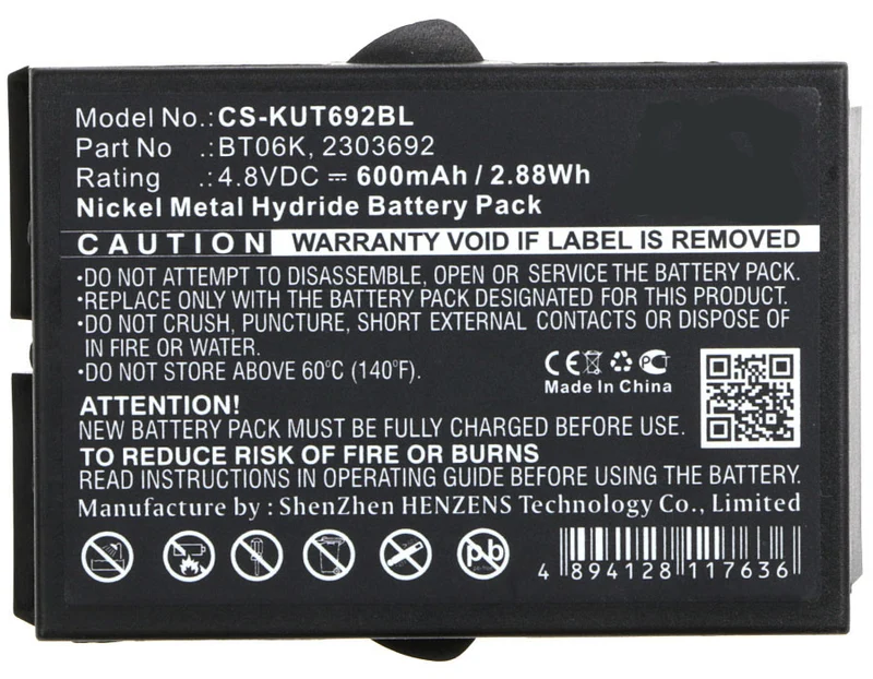 4.8V 600mAh Kran-Fernbedienung akku für 2303692 ATEX transmitters RAD-TF transmitters RAD-TS, T70 1 ATEX T70 2 ATEX handhelds Ni-MH