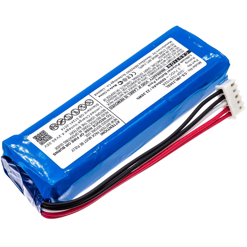 3.7V 6000mAh Lautsprecher akku für Charge 3 Li-Polymer