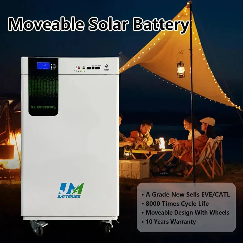 51.2V 200AH 300AH Movable LiFePO4 Battery Pack off-Grid Solar Power Battery