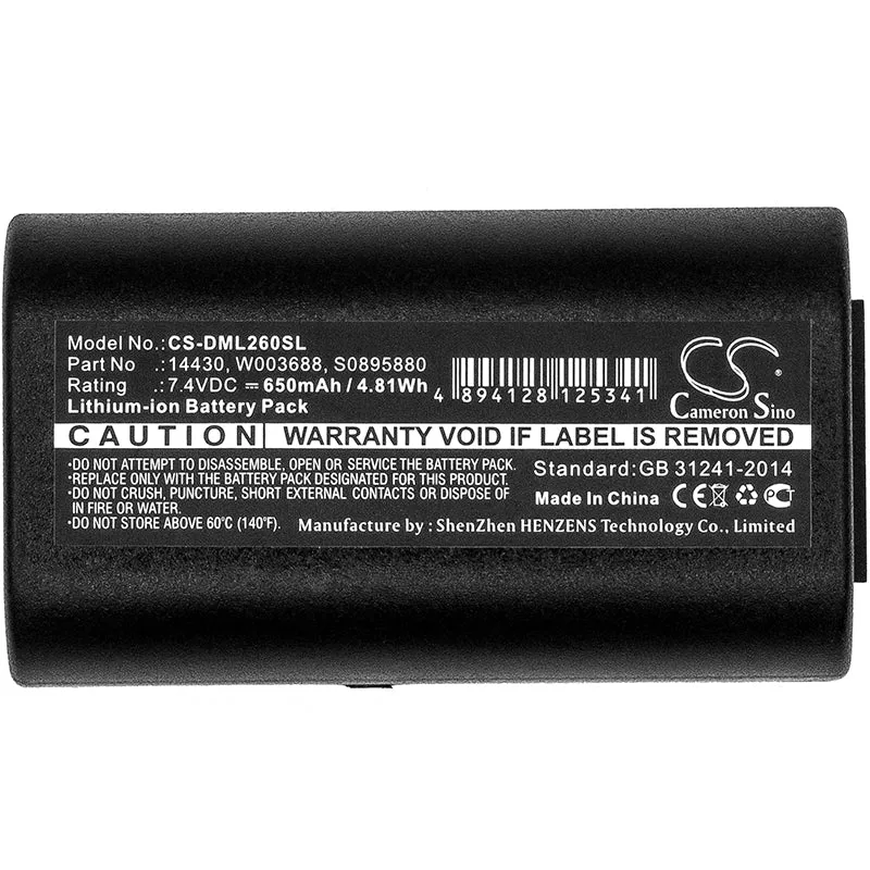 7.4V 650mAh Tragbarer Drucker akku für 260P 280 LabelManager 260 LabelManager 260P LabelManager 280 LabelManager PnP PnP PL200 Li-ion