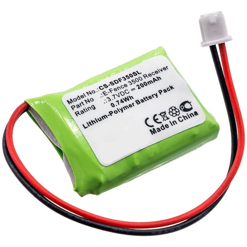 3.7V 200mAh Hundehalsband akku für E-Fence 3500 Receiver YS-300 Bark Collar Li-Polymer