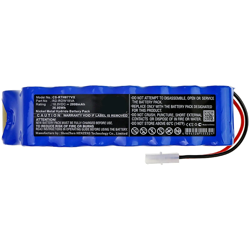 18.0V 2000mAh Vakuum akku für RH8771 Ni-MH
