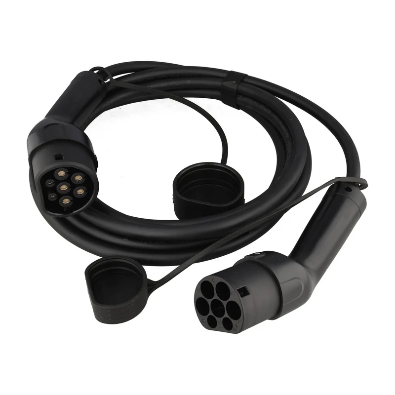AccuCell 11KW Ladekabel für e-Auto - Elektroauto, 7,5 Meter Anschlussart Typ 2 auf Typ 2 EU Norm 62196 EV charging cable IP65