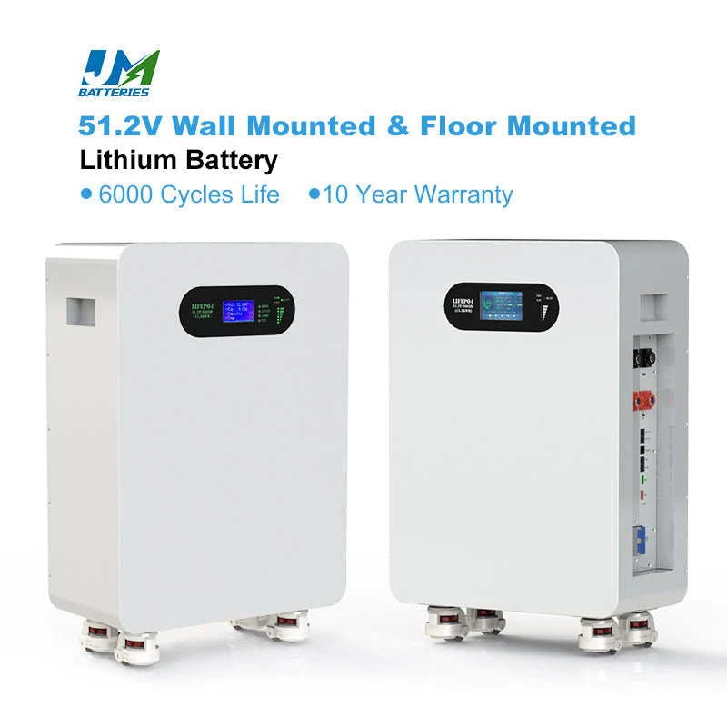 JM 48V 300Ah Home Solar System 15 kw Lithium Energy Storage Batteries 51.2v 15kwh Split Type CAN Communication Wheels Included