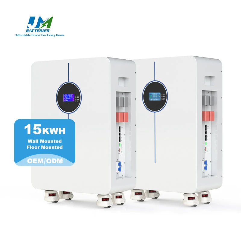 10 Year Warranty 48V 51.2V 300ah Solar Lithium Ion 15kwh LiFePO4 Battery Movable Mounted Home Energy Storage Battery